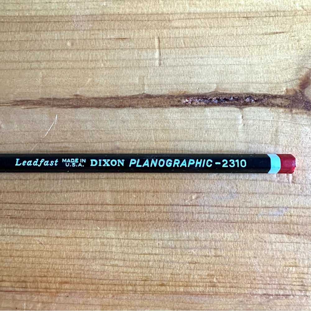 NOS Vintage mcm Dixon Leadfast Planograpic 2310 pencil